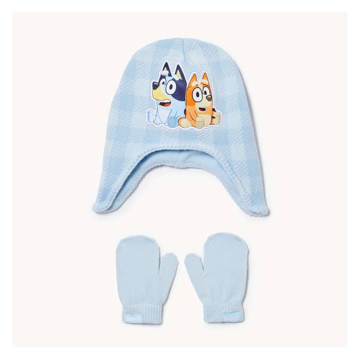 Toddler Girl's Toddler Bluey Toque & Mitten Set